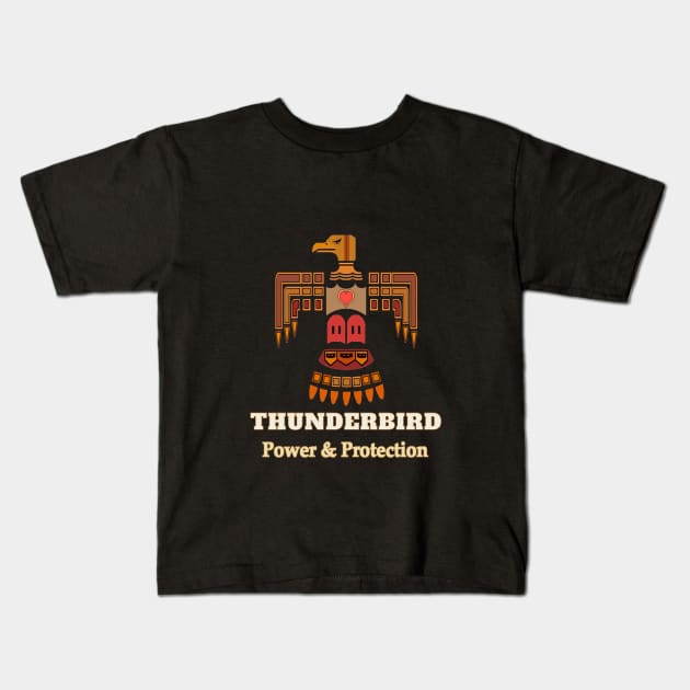 Thunderbird - Power & Protection Kids T-Shirt by GRiker